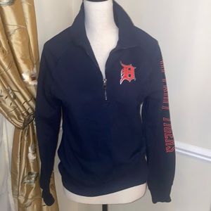 Detroit Tigers half zip sweater